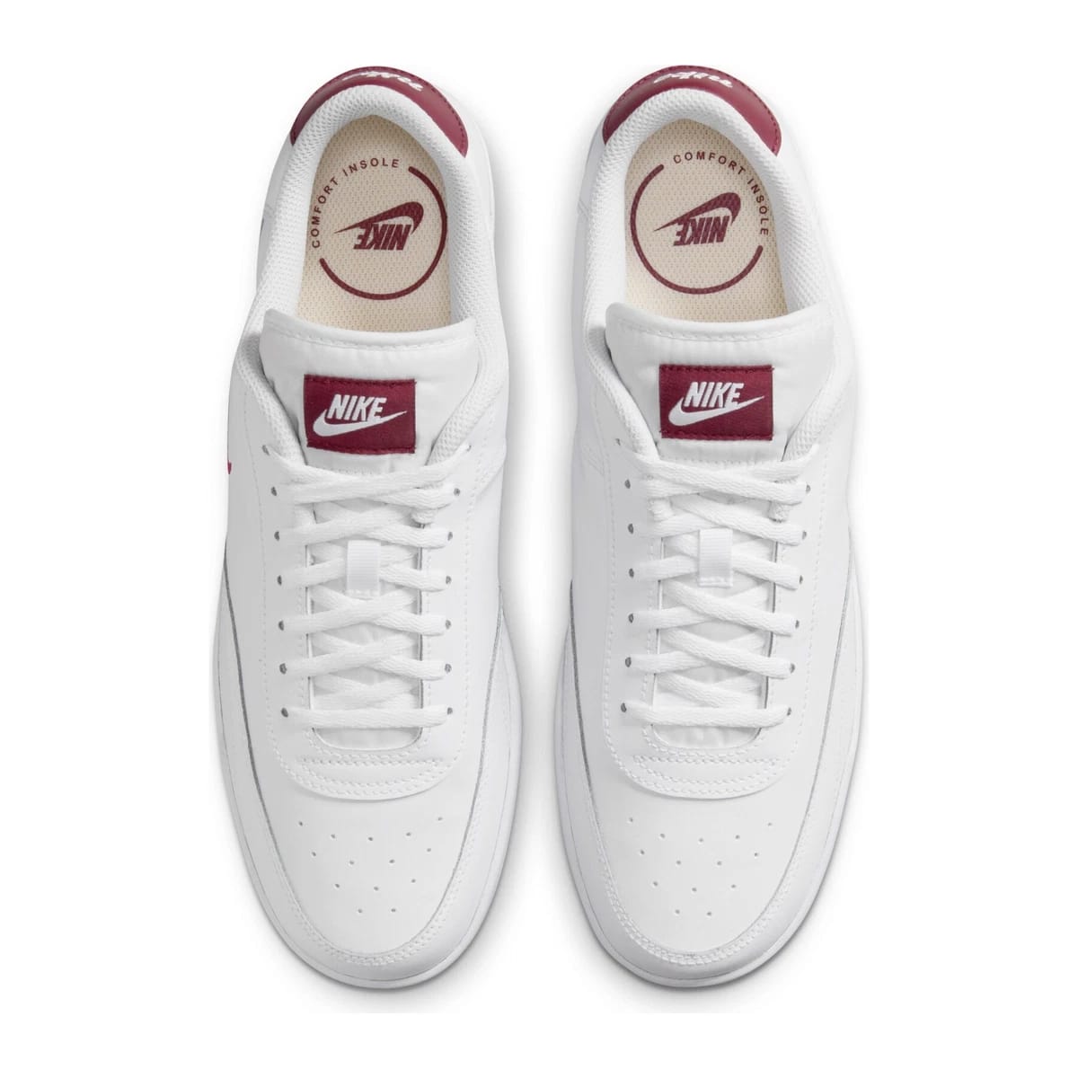 Nike Court Vintage Sneaker Uomo Bordeaux Bianco